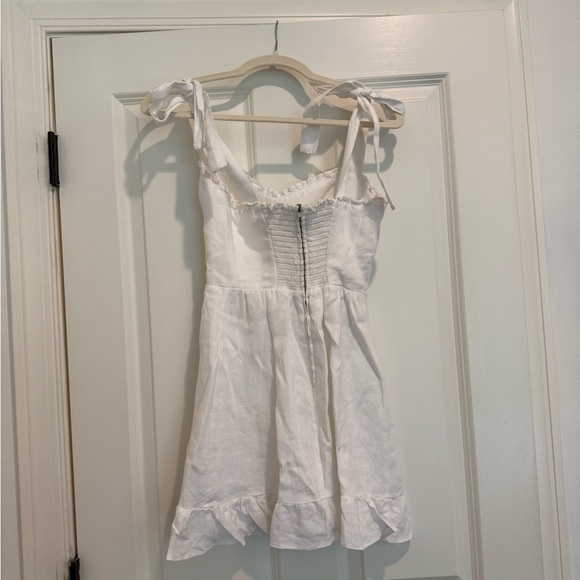 Reformation white linen mini dress - Picture 4 of 4